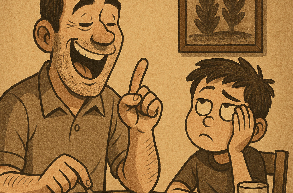 Votre papa faisait-il ceci à table ?